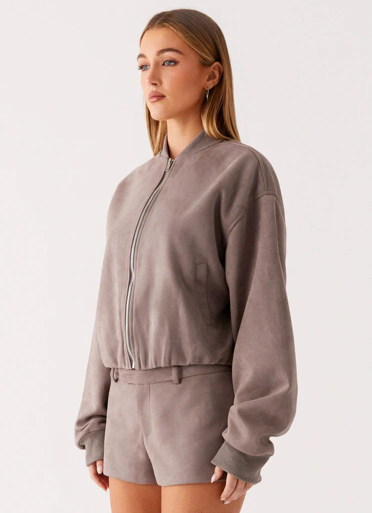 Thats Chill Bomber Jacket - Grey