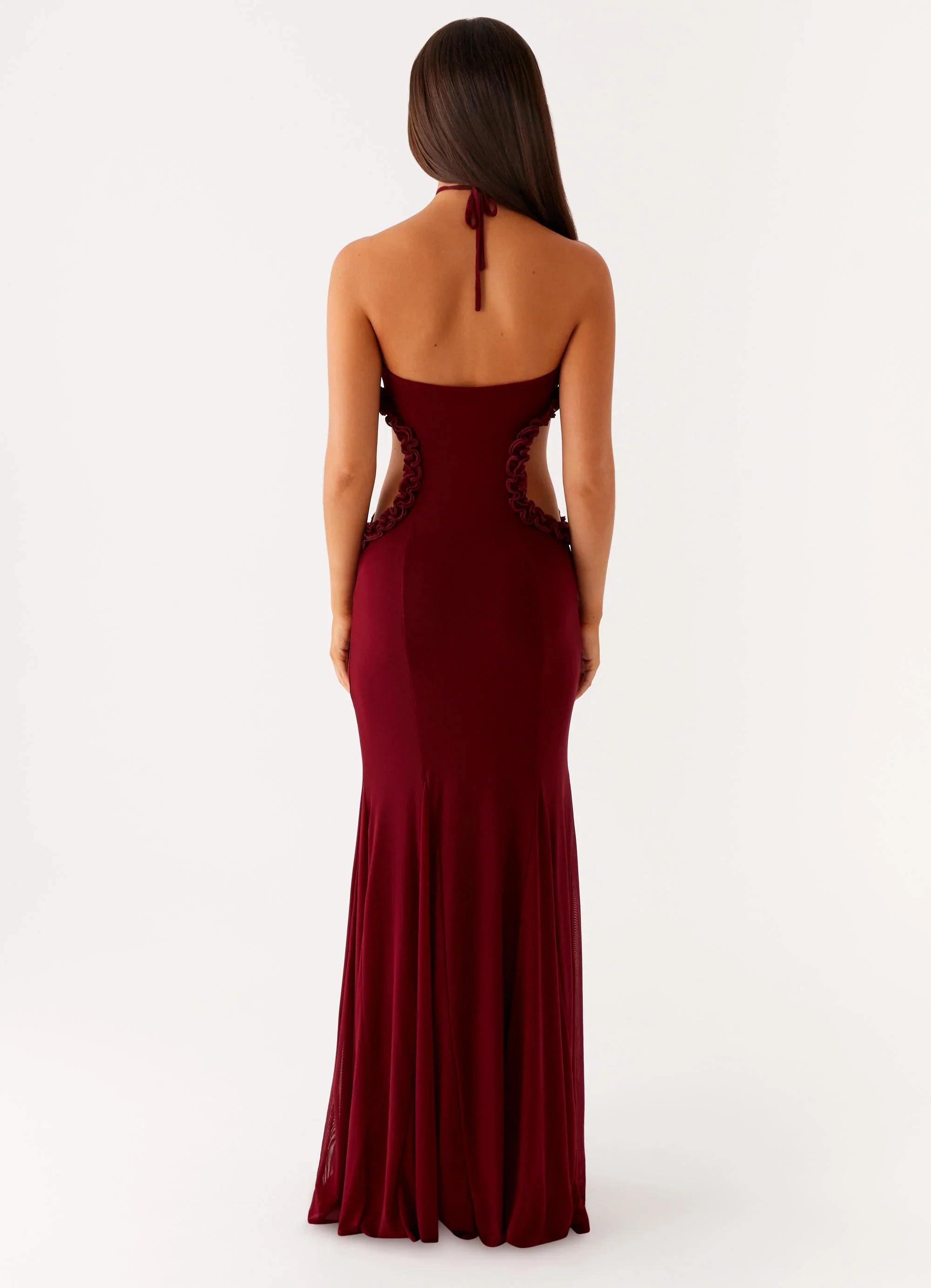 Jemima Maxi Dress - Raspberry Wine
